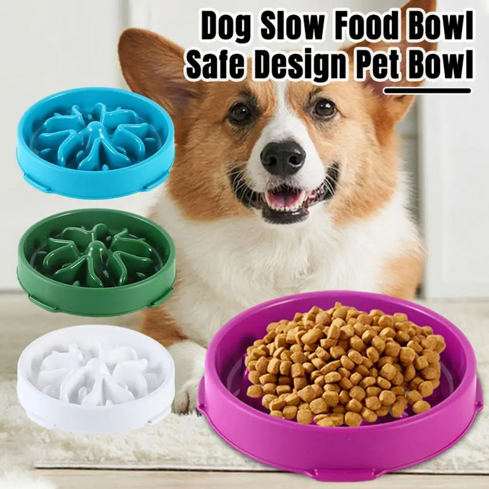 Dog Slow Feeder Bowl Safe Slow Eating Reduce Bloating Dog Bowl Maze Pet Feeder with Non-Slip Bottom for Healthy Eating