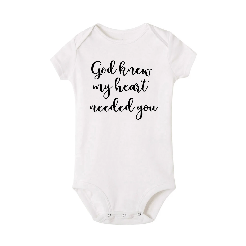 Im Beweis Gott Antworten Gebete Neugeborenen Baby Body Kurzarm Infant Kleidung Ropa Sommer Overall Christian Urlaub Vorhanden