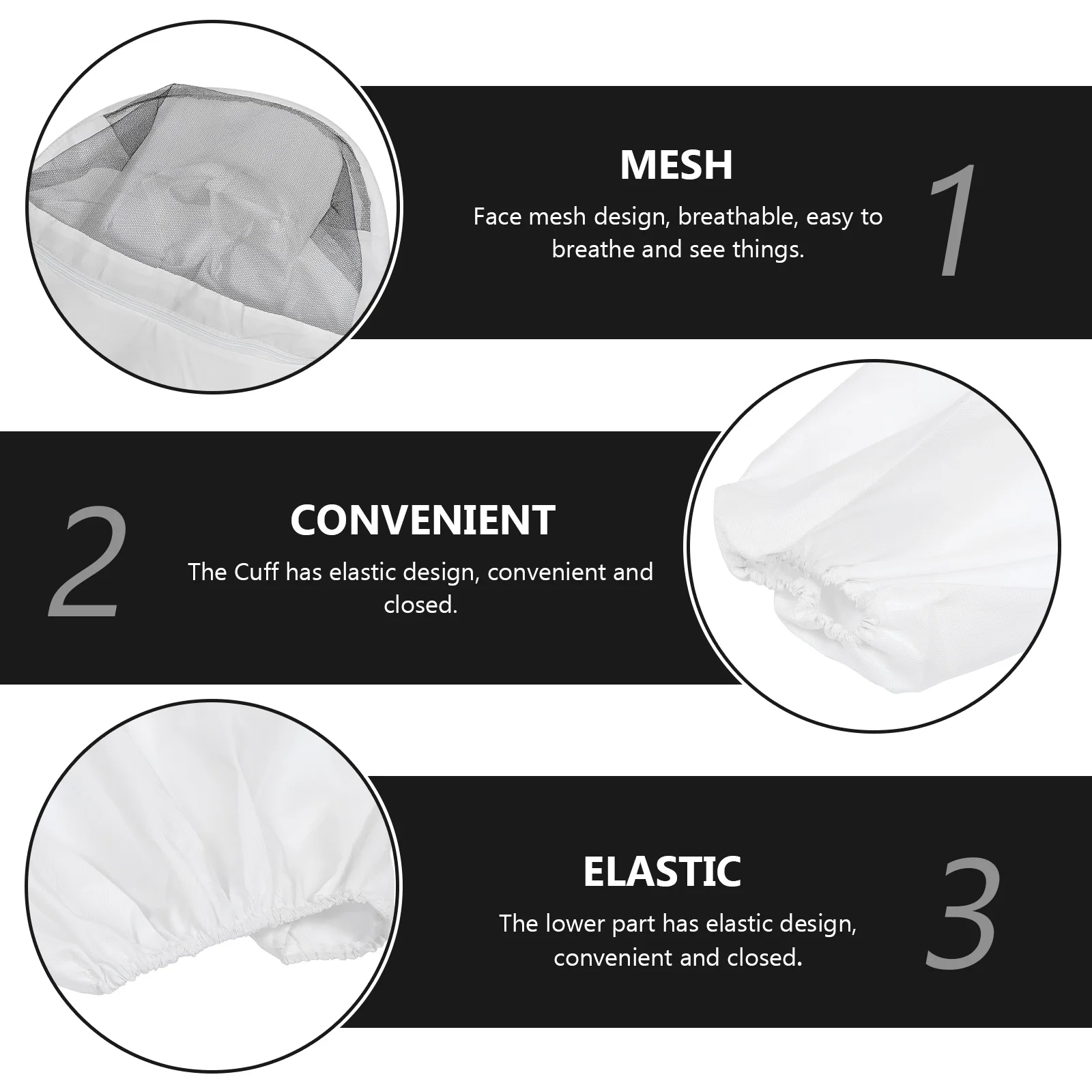 

Beekeeping Clothes Anti bee Breathable Full Protection UV Bugs Mosquitoes Insects Outdoor Travel Gardening