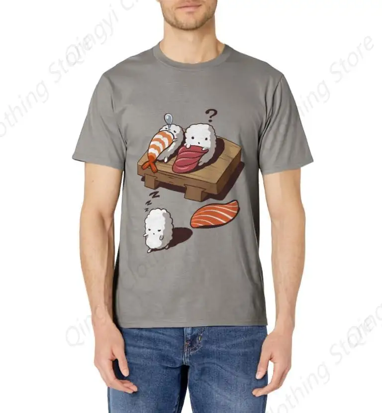 Funny Sleep Walking Sushi, Japanese Foodie T-Shirt