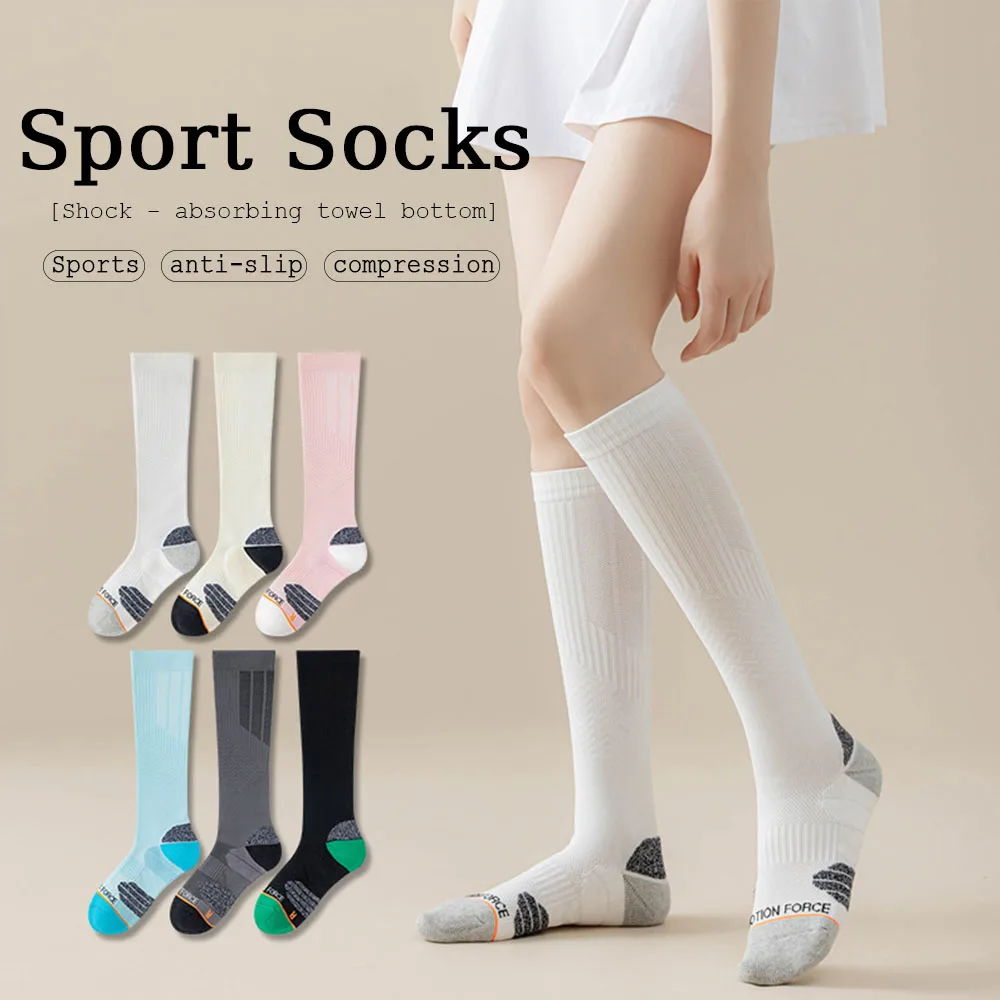 

Women Outdoor Sports Socks Professional Cycling Socks Breathable Road Bicycle Socks Soft Sweat Absorbing Casual Calf Socks