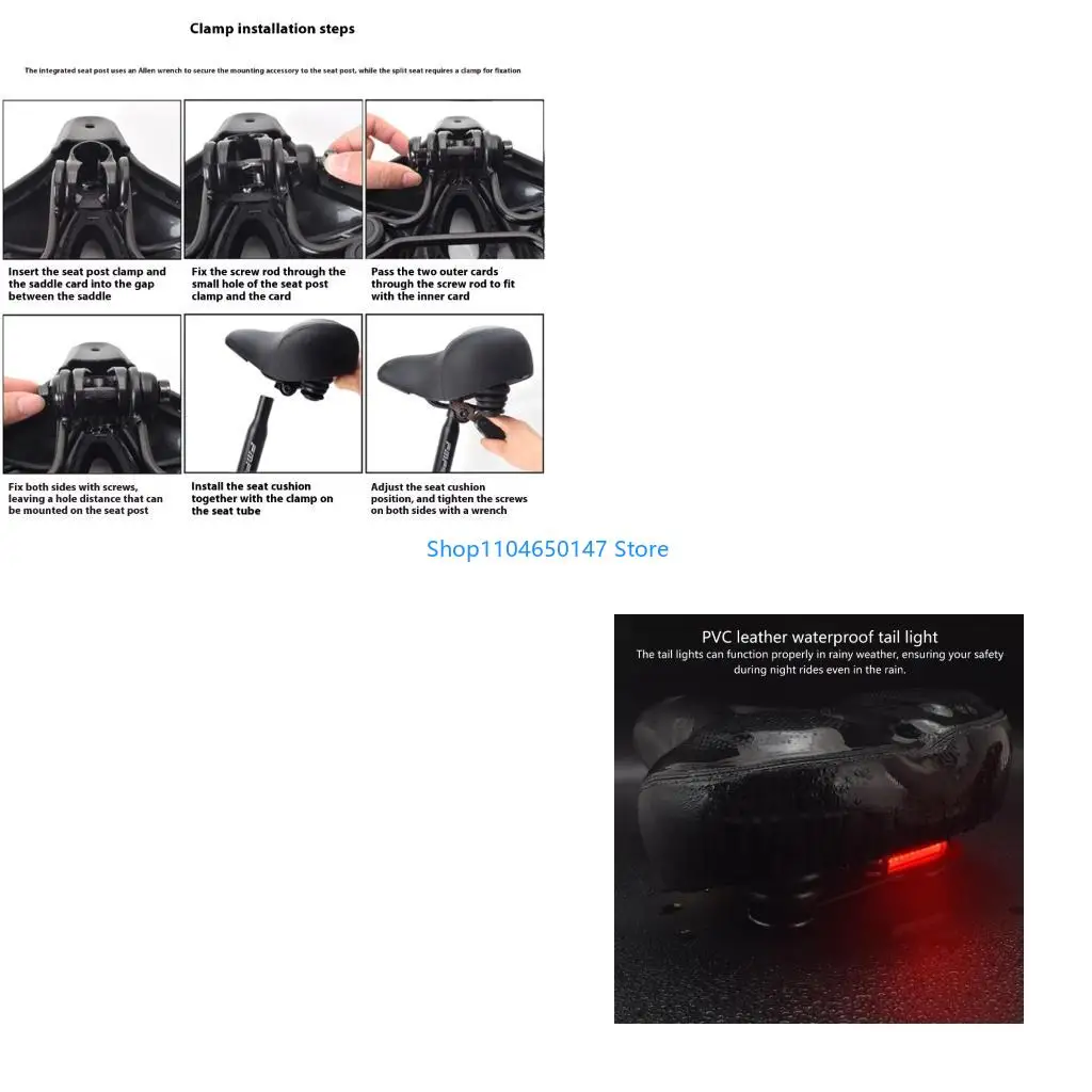 

Widen Bicycles Saddles Cycling Cushion Road Bike Saddles Pad Nonslip Bike Cushion Shock Absorbing Pad Enduring