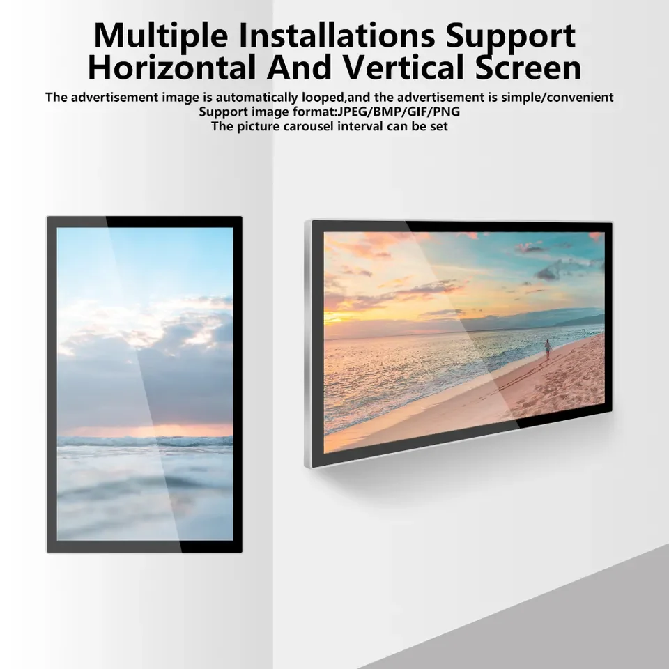 Wall-mounted Advertising Machine Display Vertical Hanging Mall Store Elevator HD LCD Intelligent HD Player