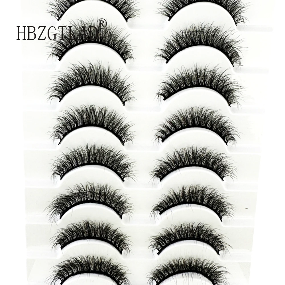 ใหม่10คู่100% จริงปลอมขนตาปลอม3D ธรรมชาติขนตาปลอม3d Mink Lashes นุ่มตัวต่อขนตาแต่งหน้าชุด Cilios