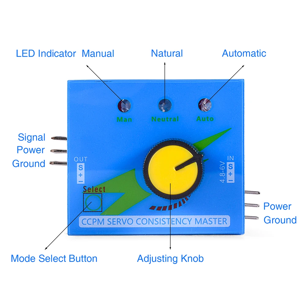 Servo Tester RC 3CH Digital Multi ESC Consistency Speed Controller Checker Adjustment Steering Gear CCPM for RC Helicopter Car