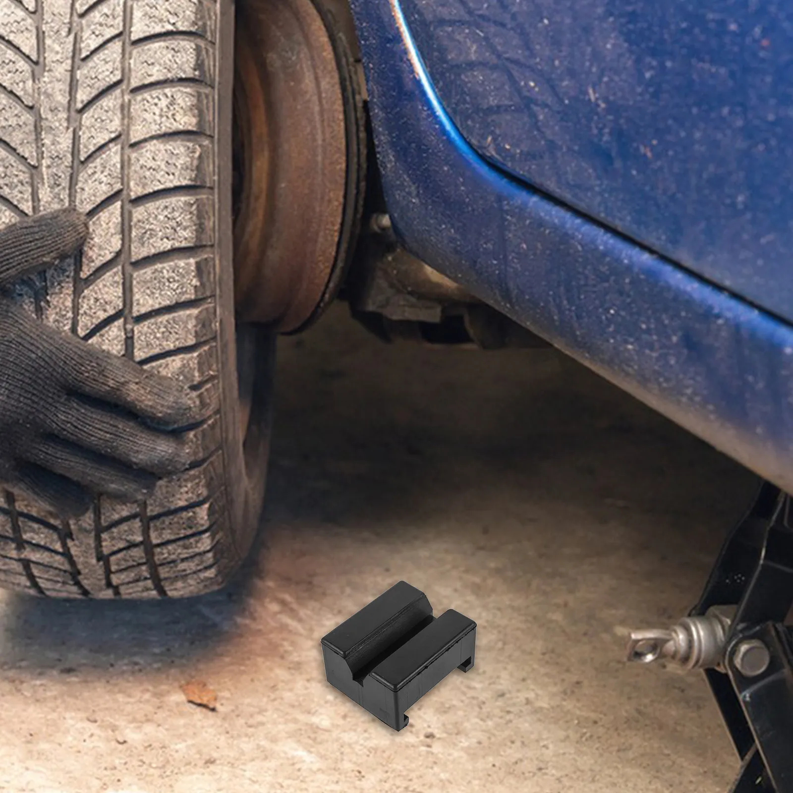 Versatile Rubber Jack Pad for Jack Stands Floor Jacks Rv Trailer Vehicle Lifts Stable Foundation Shock Absorption Vibration