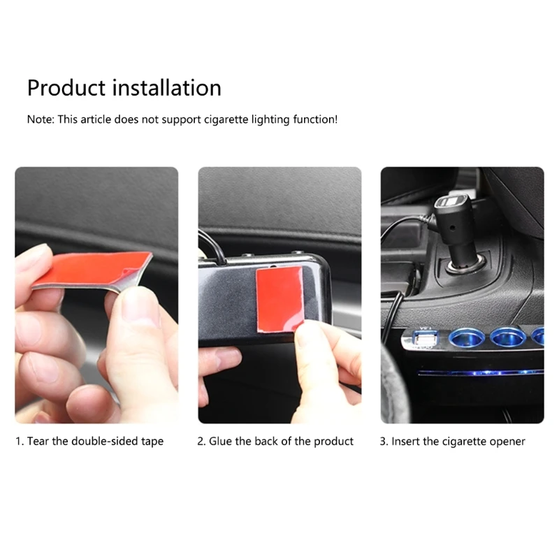 3-разъемный автомобильный адаптер для зарядки, разветвитель, адаптер для зарядки с USB