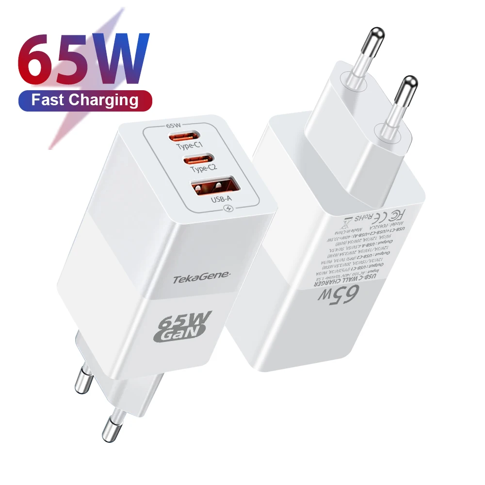 

65W GaN USB Type C Charger 45W PPS PD QC 4.0 Quick Charger For Apple Ipad Pro Air iPhone 15 Macbook Laptop Tablet Phone Chargin