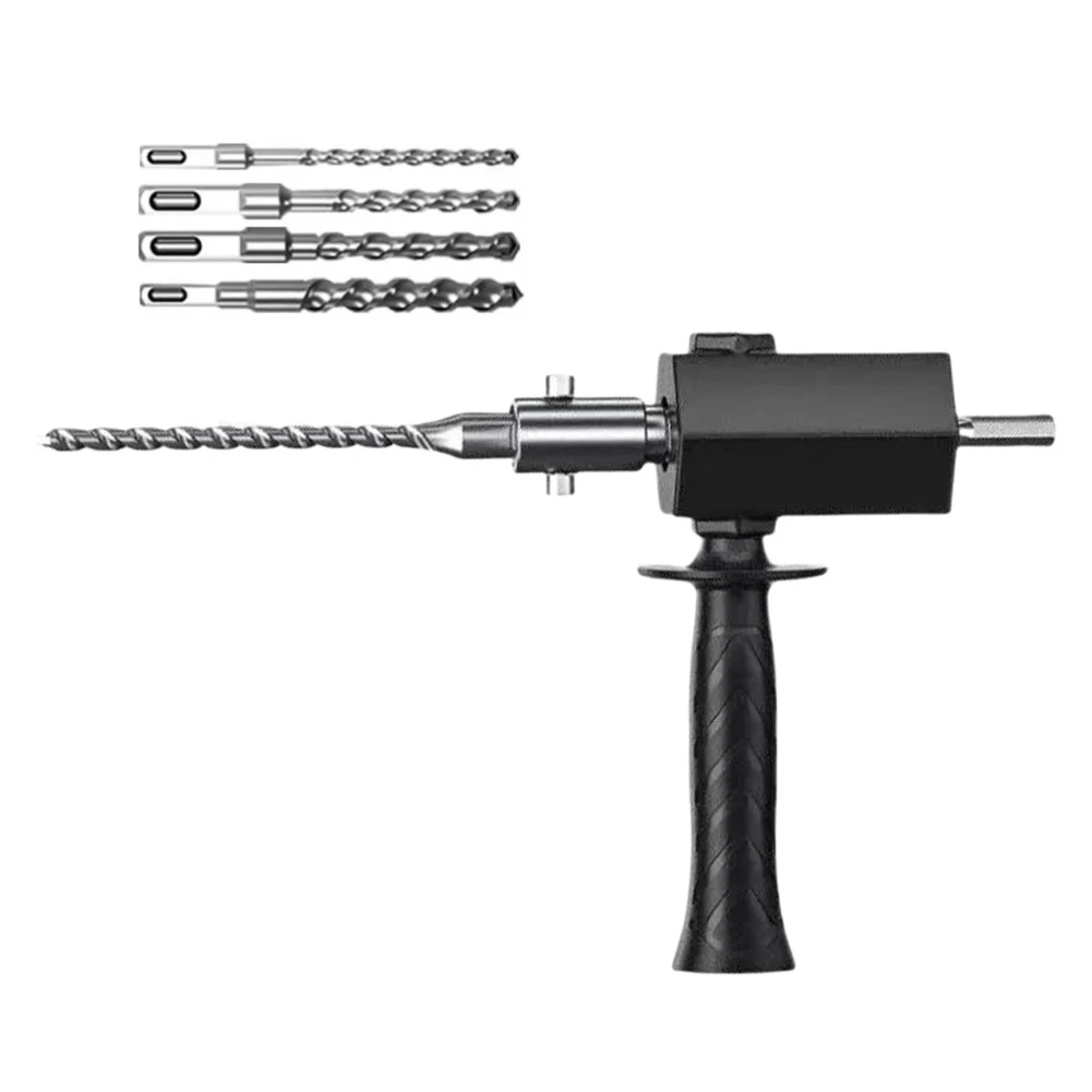 

Адаптер для перфоратора по бетону, конвертер для дрели, для домашнего ремонта, черный, эргономичный, для сверления различных материалов