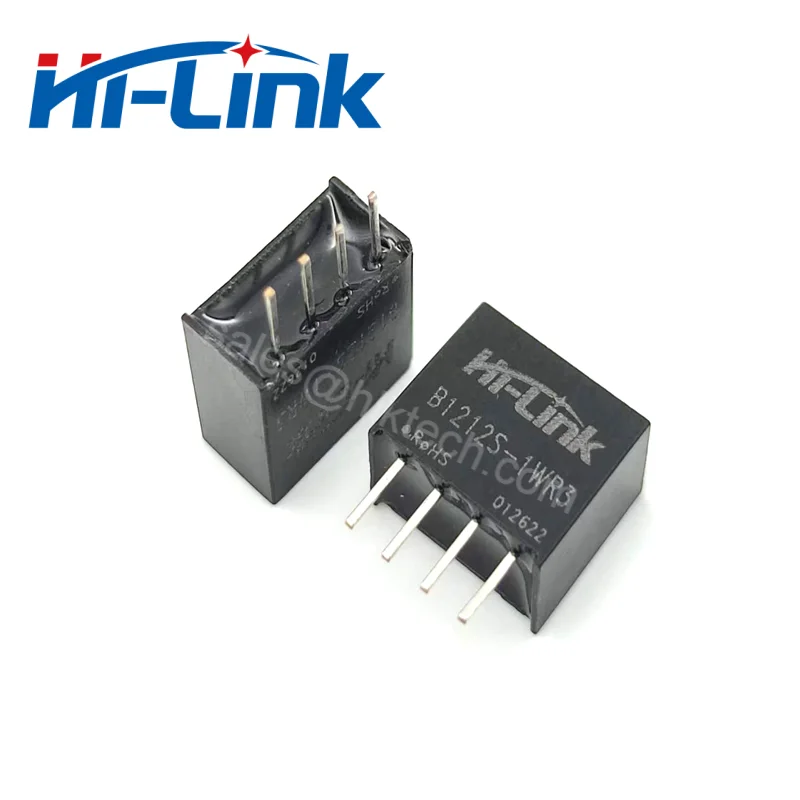Hilink-Módulo de Alimentação Isolado DC, B1212S-1WR3, 12V a 12V, Alta Eficiência, Baixa Ondulação, Inteligente Doméstico, 2Pcs por Lote