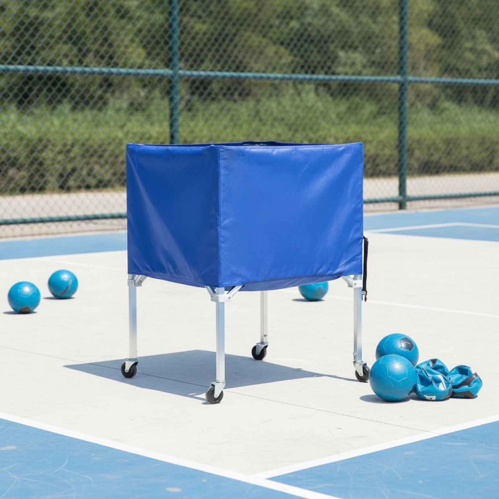 Sports Equipment Garage Organizer - Ball Storage Cart Lightweight Sports Equipment
