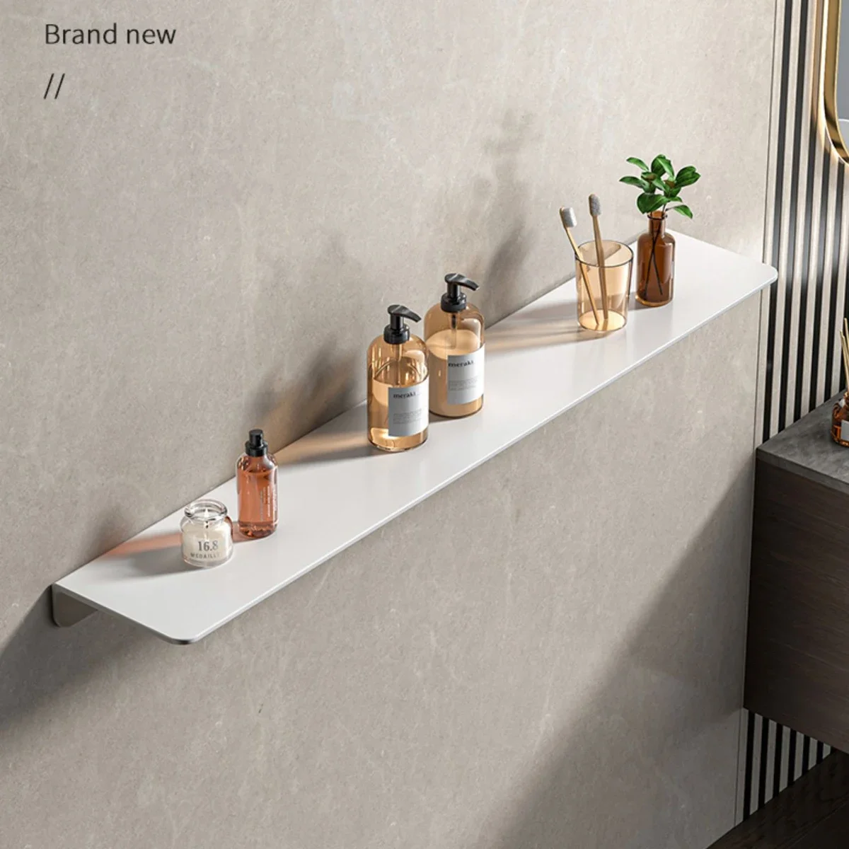 small metal wall floating shelf - Metal Wall Shelf, Black Floating Shelf, Small Bathroom Shelf, Display Shelves for Wall Storage