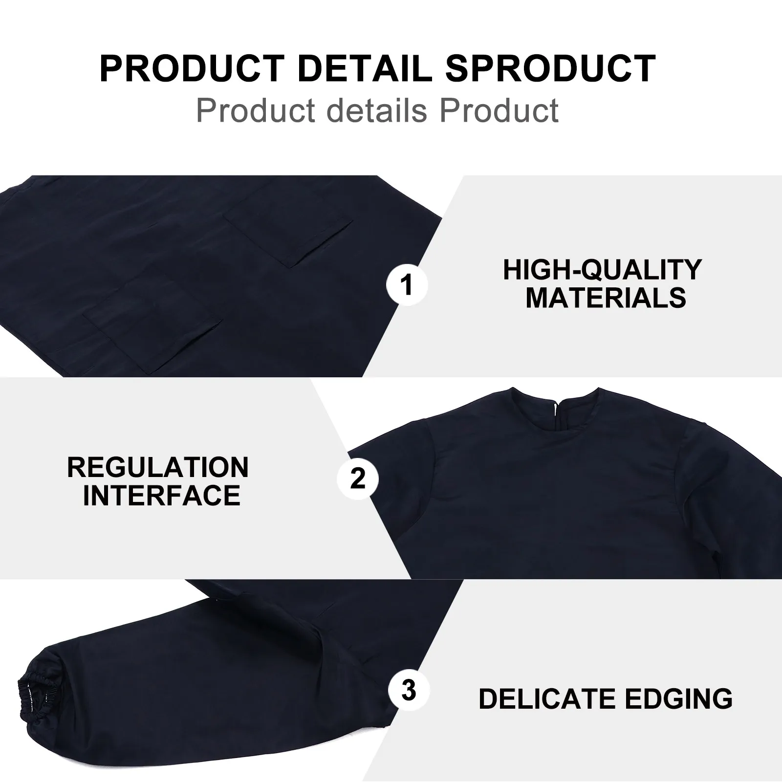 

Фартук рабочий с длинными рукавами для парикмахерских, салонов красоты, стилистов, косметологов, барбершопов, спа-салонов