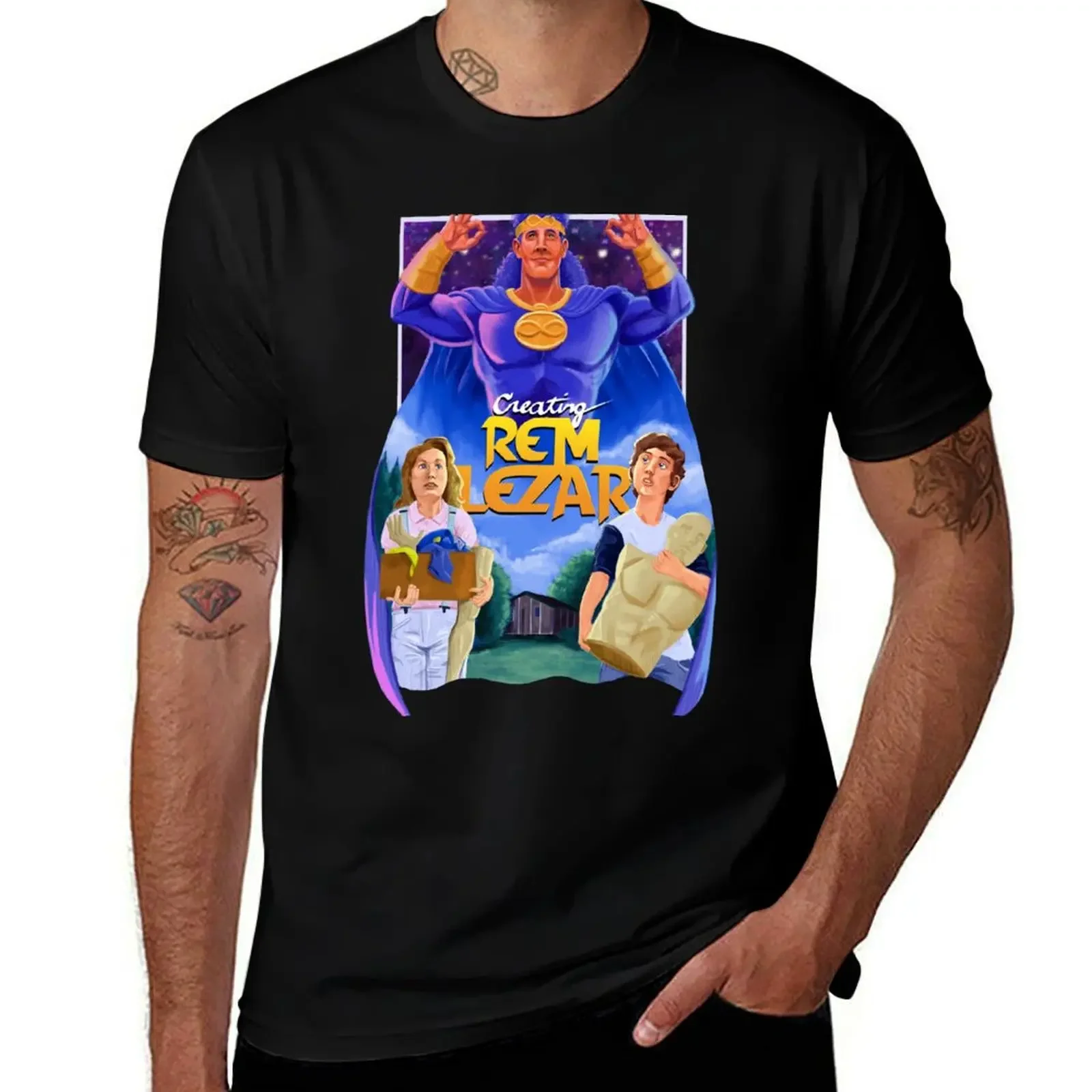 Creating Rem Lezar Fan Poster T-Shirt quick drying plus size tops sports fans man clothes black t shirts for men
