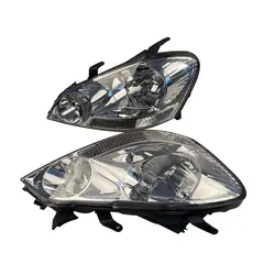 A Pair Car Front Headlight  For Toyota Ipsum Picnic Avensis Verso ACM26 ACM21 Headlamp  2001 2002 2003 White and Black