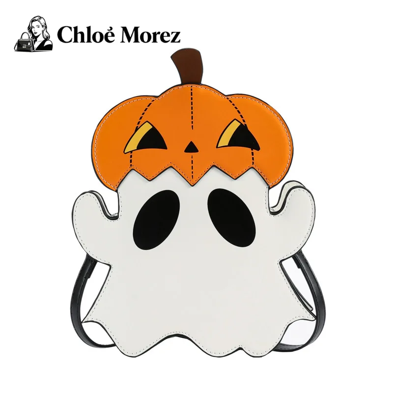 

Halloween Small Bag Crossbody Fashionable Personality Funny Pumpkin Shoulder Bag