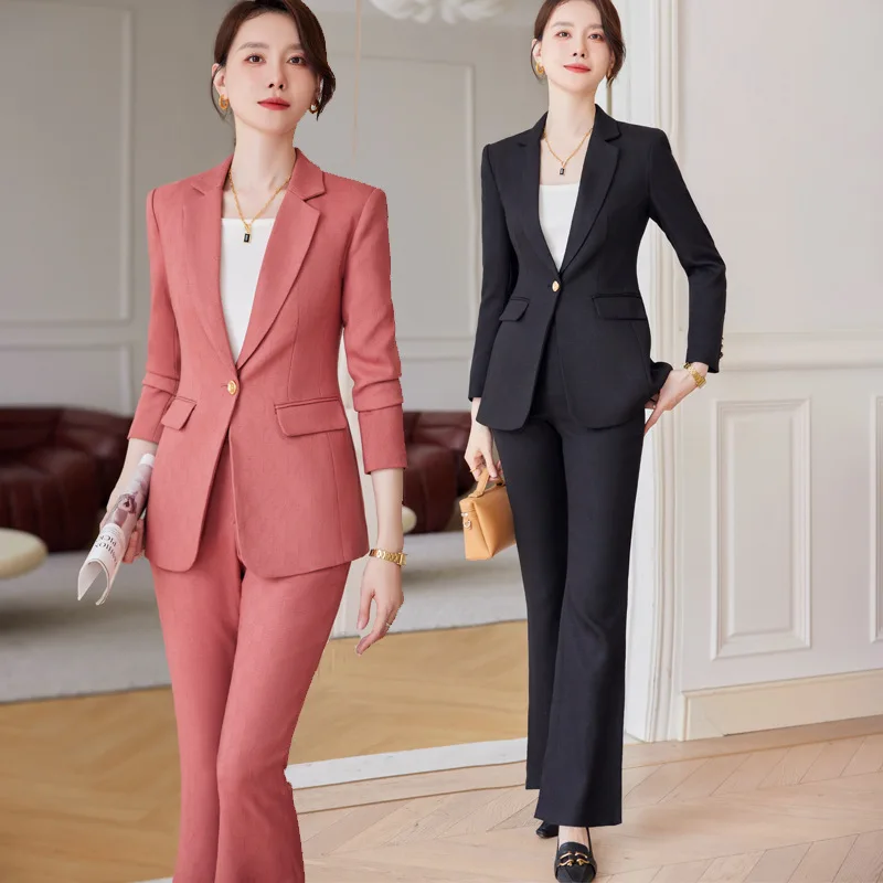 Business Suit Women's Autumn Clothing New Professional Work Clothes Temperament Goddess Style Civil Servant Interview Formal Wea