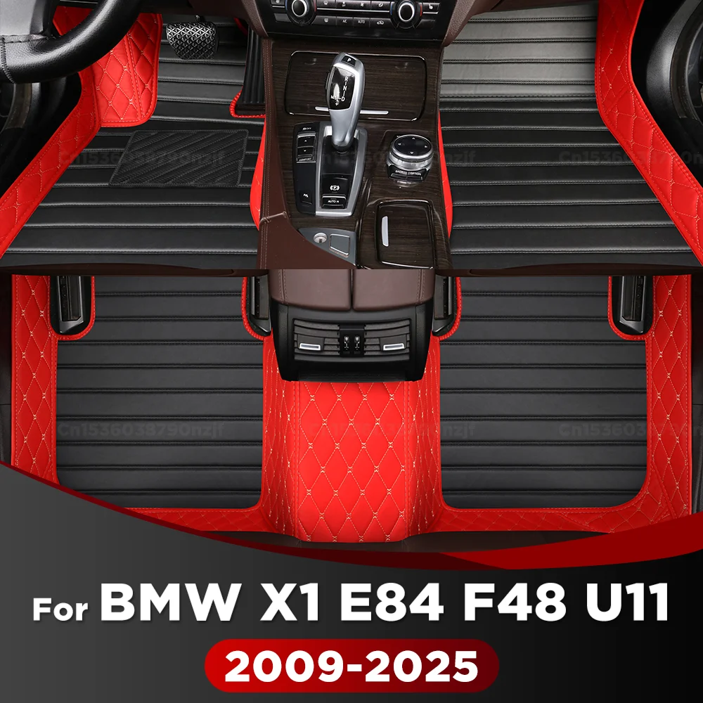 

For BMW X1 All Models E84 F48 U11 2009-2025 24 23 Custom Car Floor Mat Automobile Carpet Cover Interior Accessories Protective