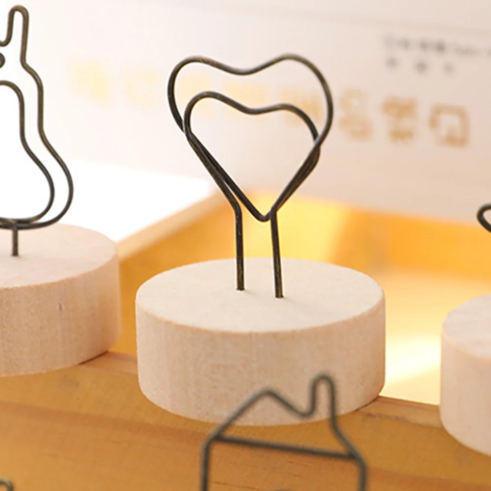 

5Pcs Table Number Holders Creative Card Stands Memo Clips Photo Holders Office Home Desktop Elegant Wedding Party Restaurant