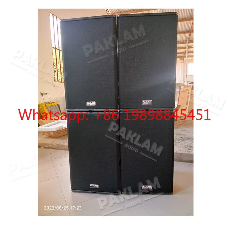 with Dual 12 Inch 1000W Full Range Line Array Speakers Dual 15 Inch 2400w Speaker Subwoofer Sound System