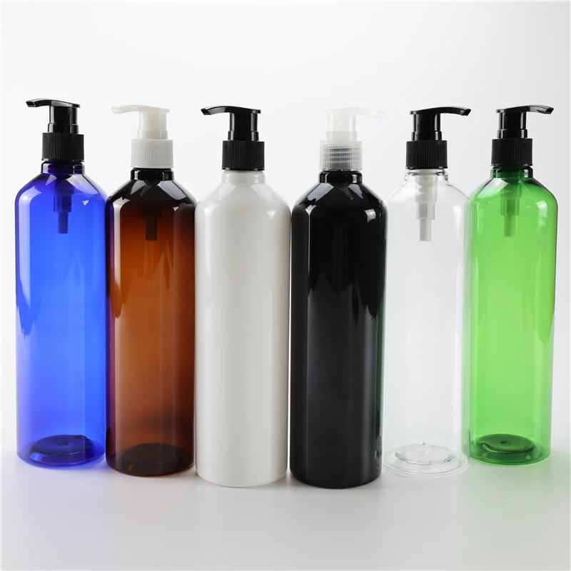 New Arrival Multicolor 500ML X 10 Plastic Lotion Pump Bottles Shampoo Shower Gel Liquid Bottle Empty Cosmetic Storage Containers