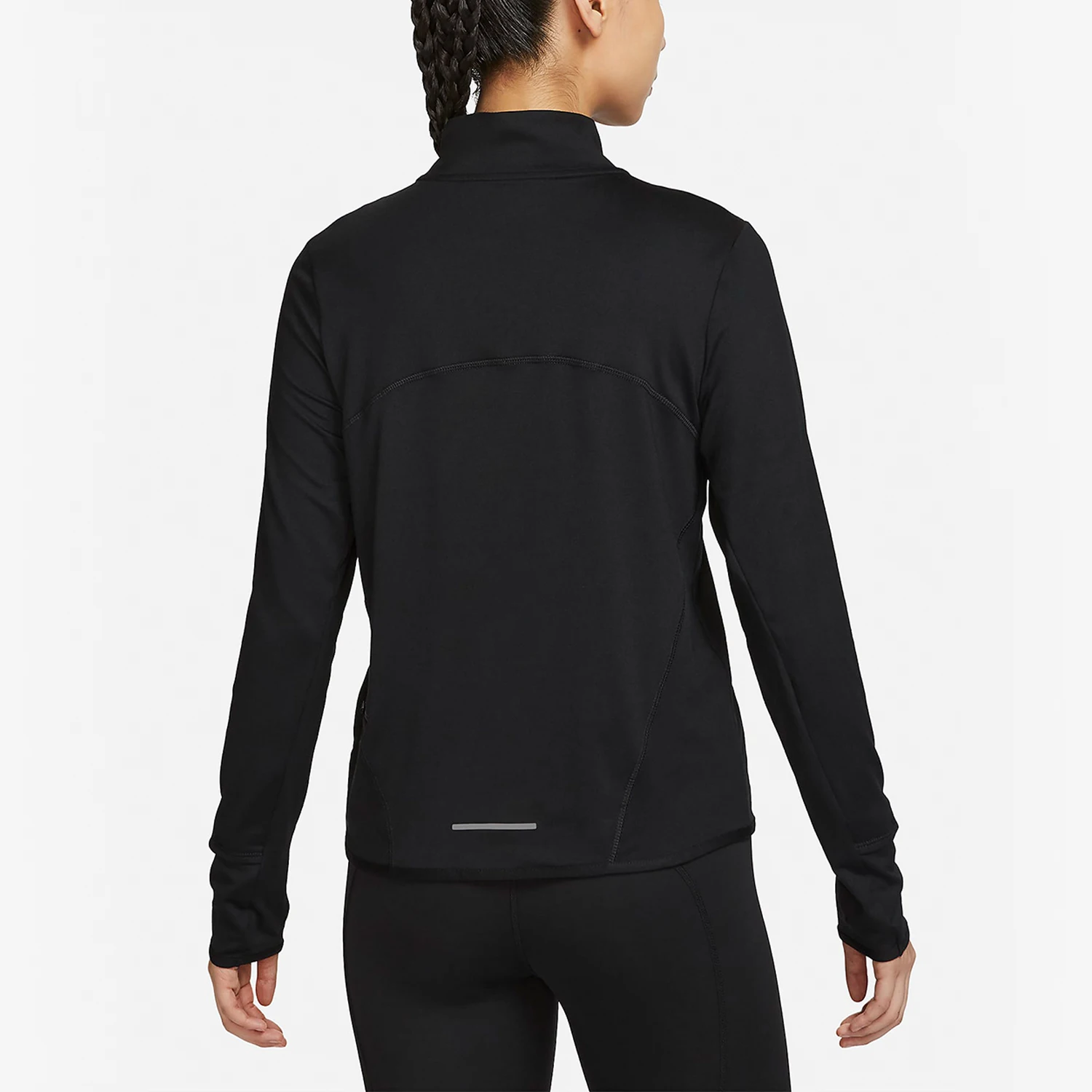 نايك حقيقية 2023 المرأة الجديدة تشغيل الرياضة نصف البريدي كم طويل تي شيرت FB4317-010