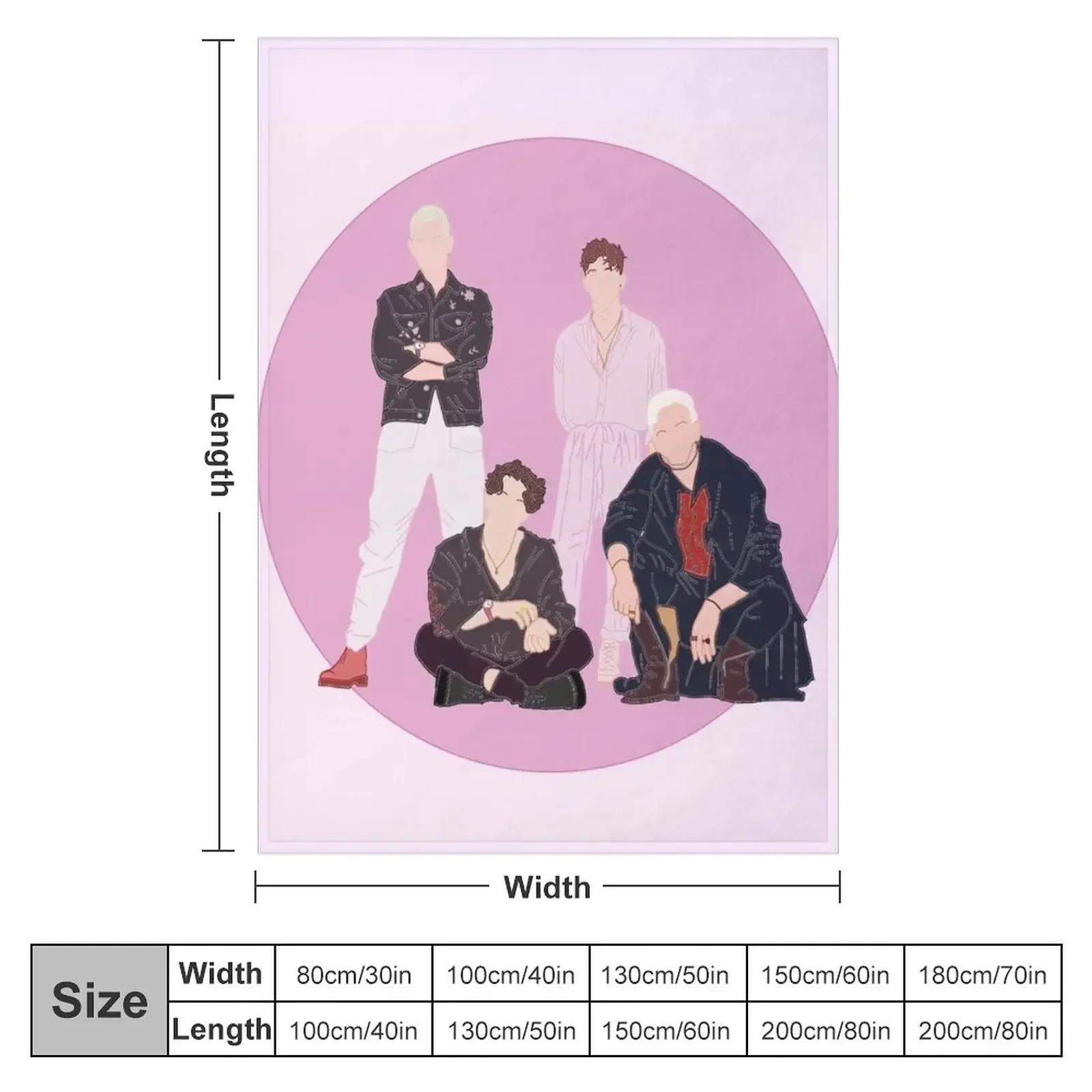 The Vamps Cherry Blossom Throw Blanket couch cozy soft plush fuzzy picnic outdoor blanket