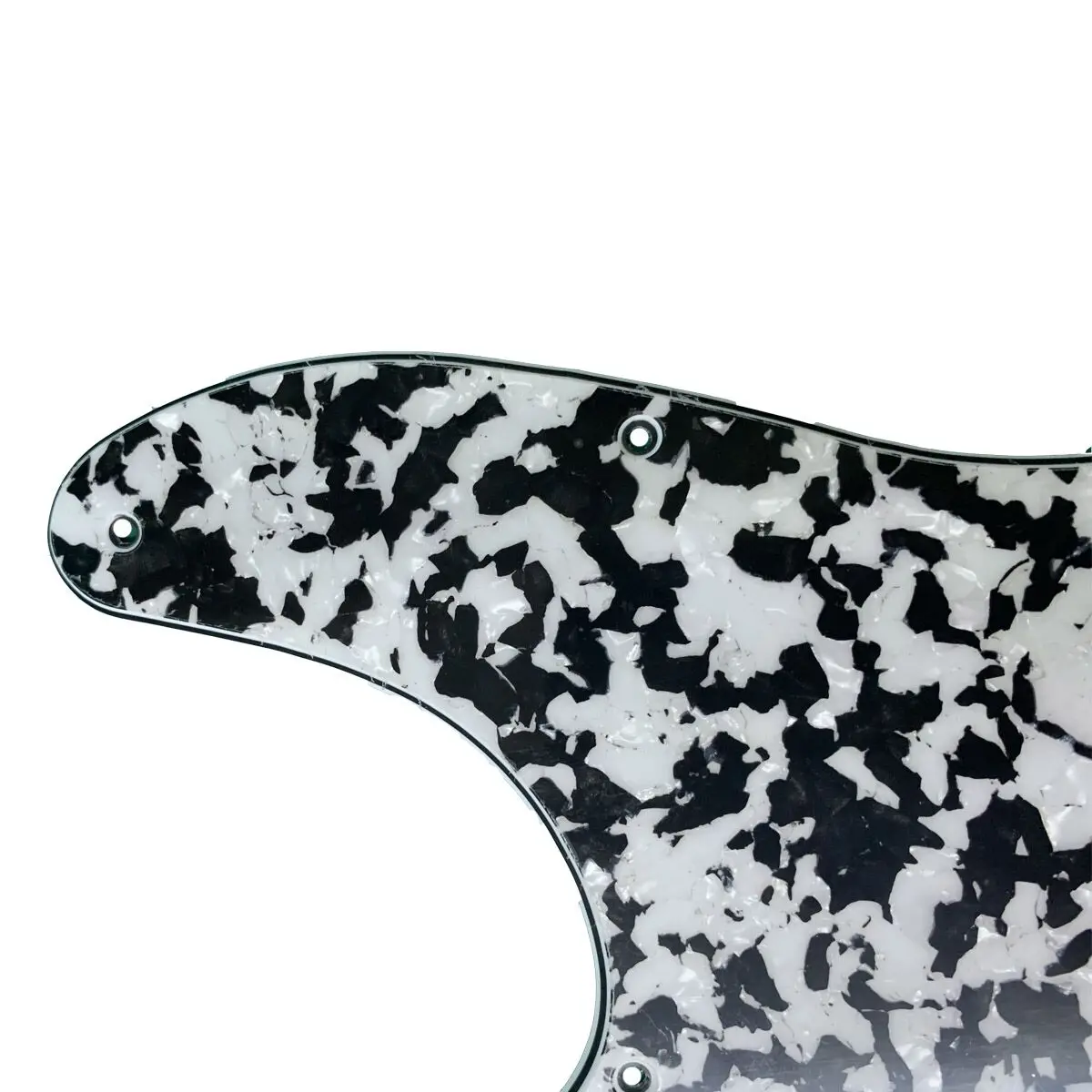 KAISH Guitar Pickguard Scratch Plate Black/White Agate Fits TL