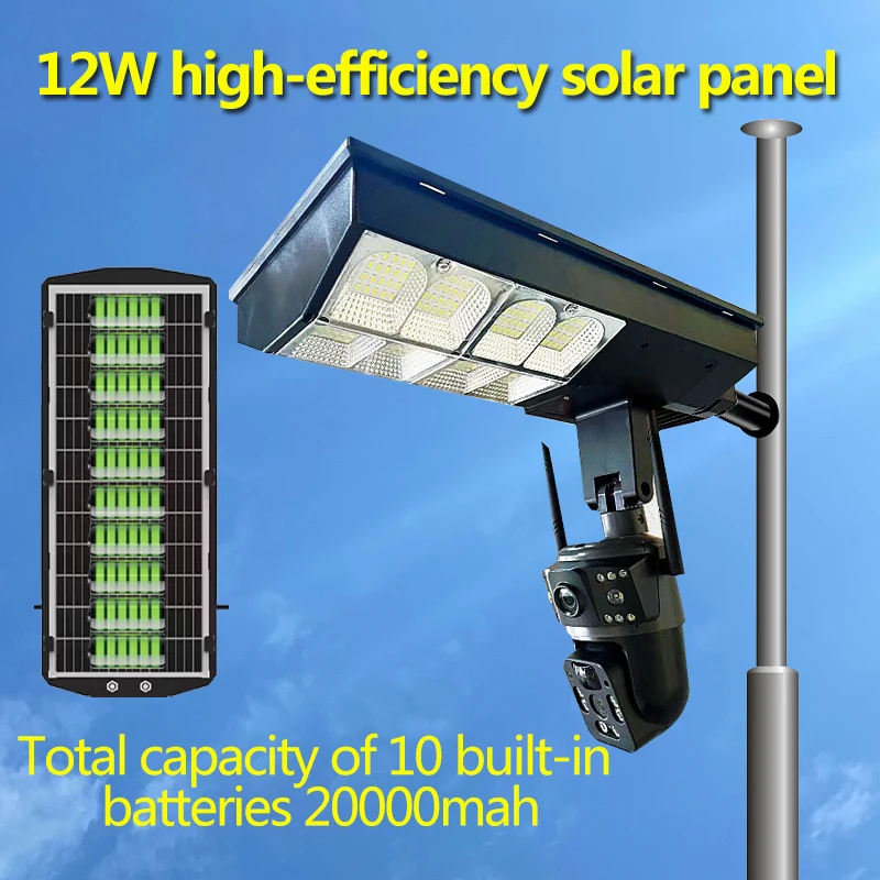 Wifi Solar Outdoor Camera Night Vision Weatherproof Cloud Data Storage Low Power Human Motion Tracking Two Way Talk Camera