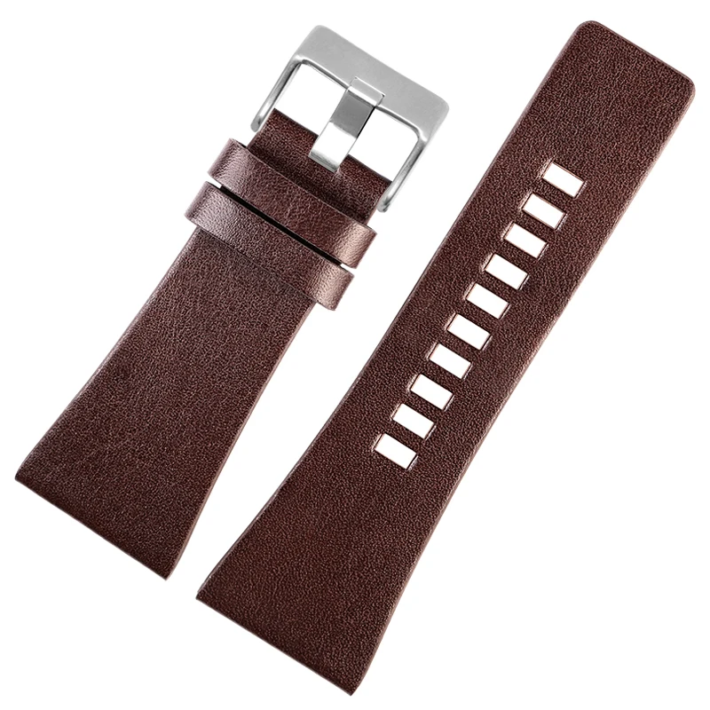 High-end Genuine Leather Watchband for Diesel Watch Friday Series Dz4323 Dz4318 Dz4329 Cowhide Waterproof Strap 24 26 28 30 32mm