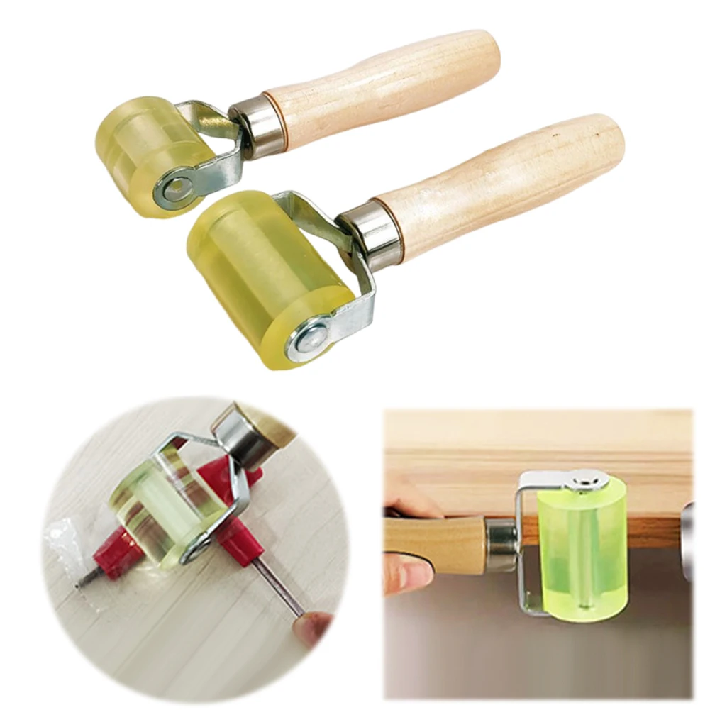 

Car Sound Deadening Roller Auto Noise Insulation Push Wheel Portable Car Audio Rolling Wheel Wood Handle Auto Tools & Supplies