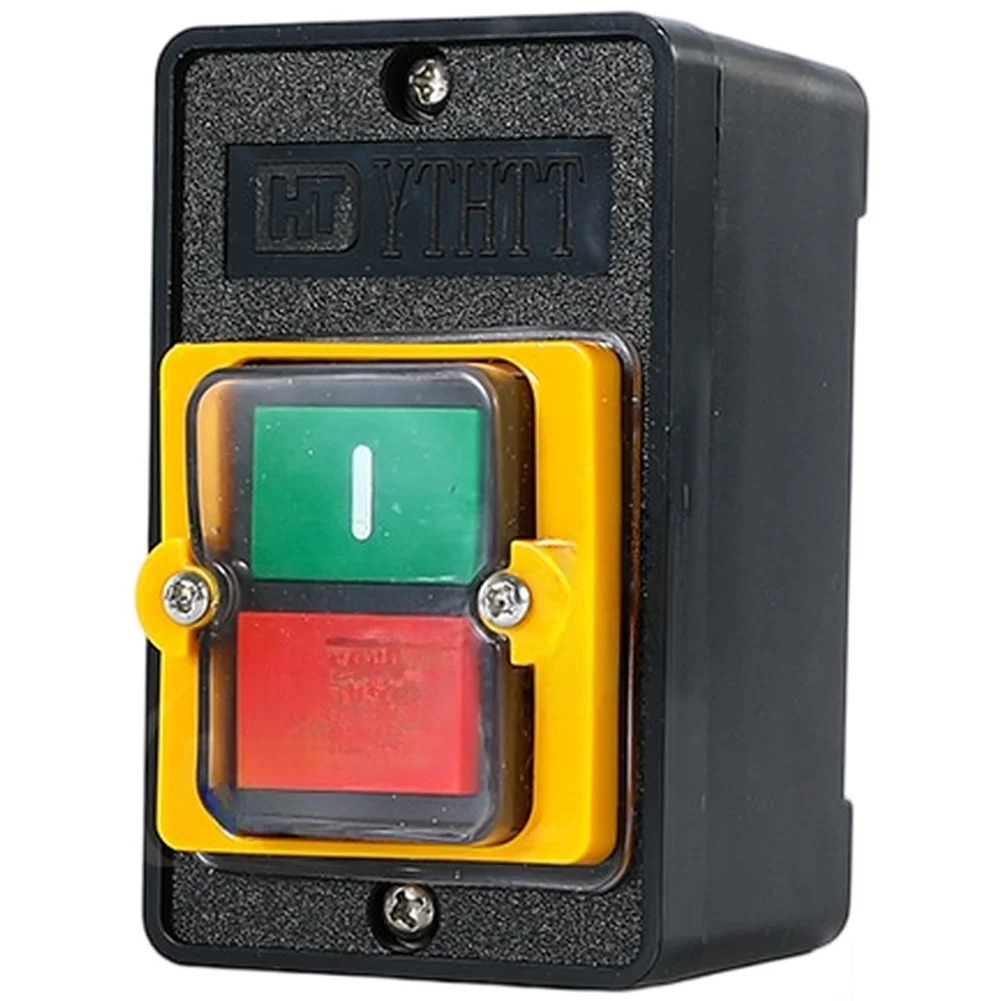 For Electrical Safety CNC Button Switch Flame-Retardant Housing Indicator Light 5.6*4.8*9.0cm High Temperature Resistance