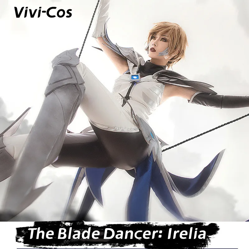 Vivi-Cos Game LOL The Blade Dancer Irelia Cool Suit aCosplay Halloween Women's Costume Role Play Party Carnival  New S-XL