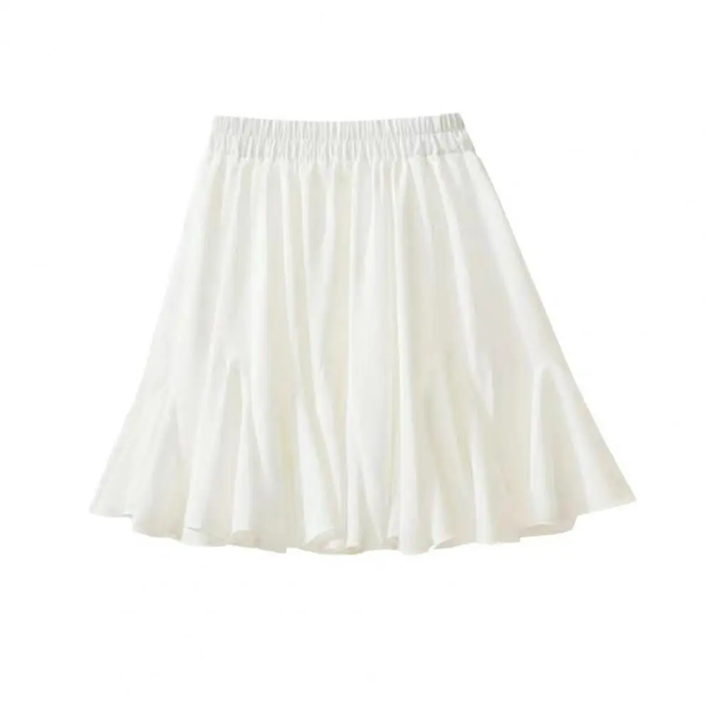 Puffy Mini Skirt Elastic High Waist Mini Skirt Collection A-line Puffy Fluffy Styles for Wear Chic Looks High-waisted Skirt