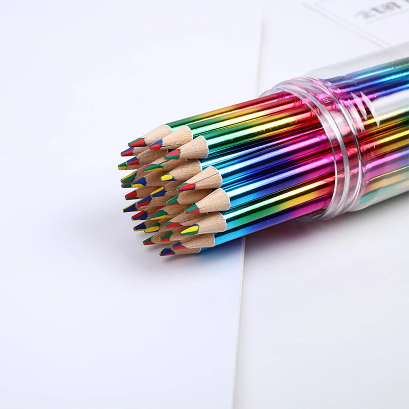 10/20/30 Pcs/Set Paper Colorful Pencils Writing Stationery for School and Office Supplies Writing and Painting