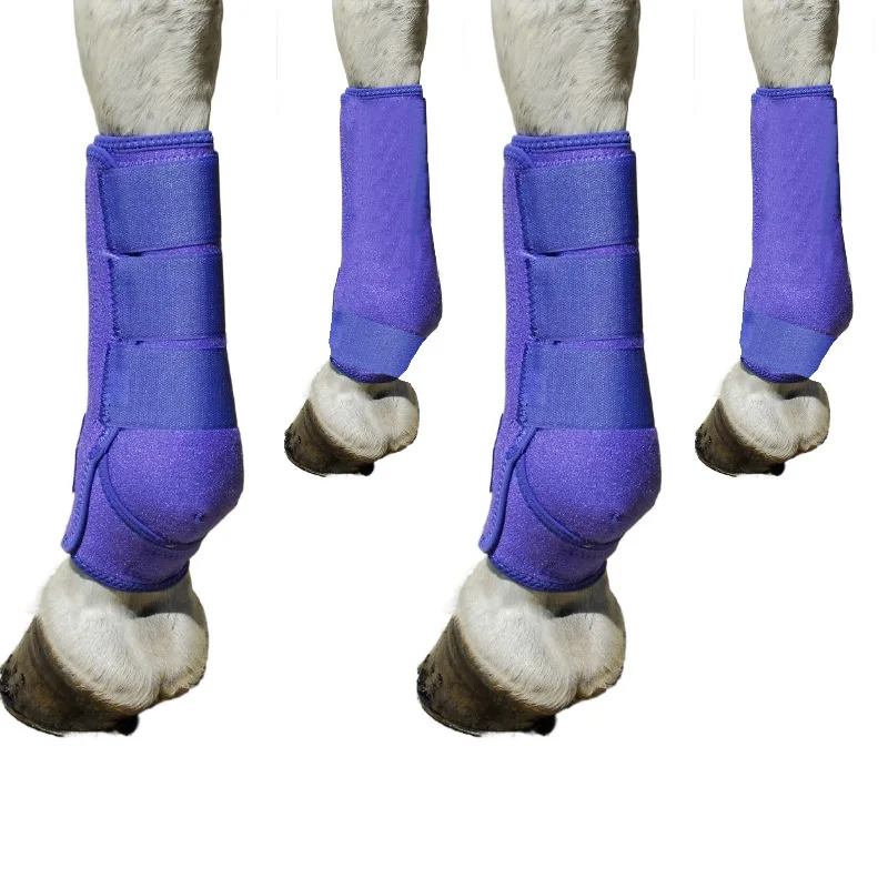 Cavalo leggings evitar colisão bandagem pernas de cavalo caso protetor engrenagem protetora cavalo ferido respirável caso protetor