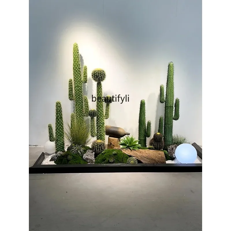 A85 Simulation Cactus Large Desert Plant Creative Micro Landscape Green Plant Floor Ornaments