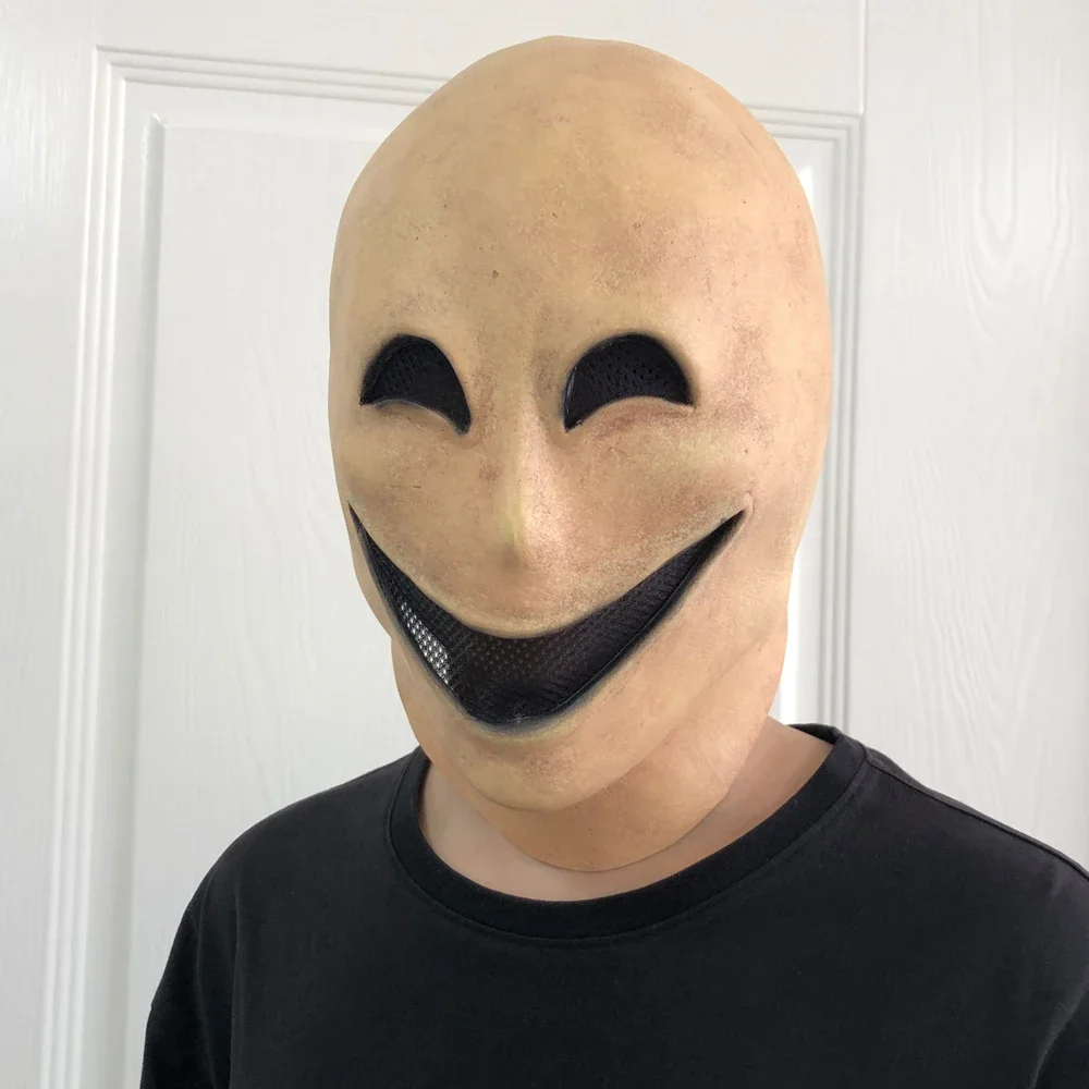 Masque d'Homme sans Visage en Polaire Effrayant, Cosplay, Alien, Démon, Casque en Latex, Robe de Carnaval d'Halloween, Accessoires de Costume de ixpour Adulte