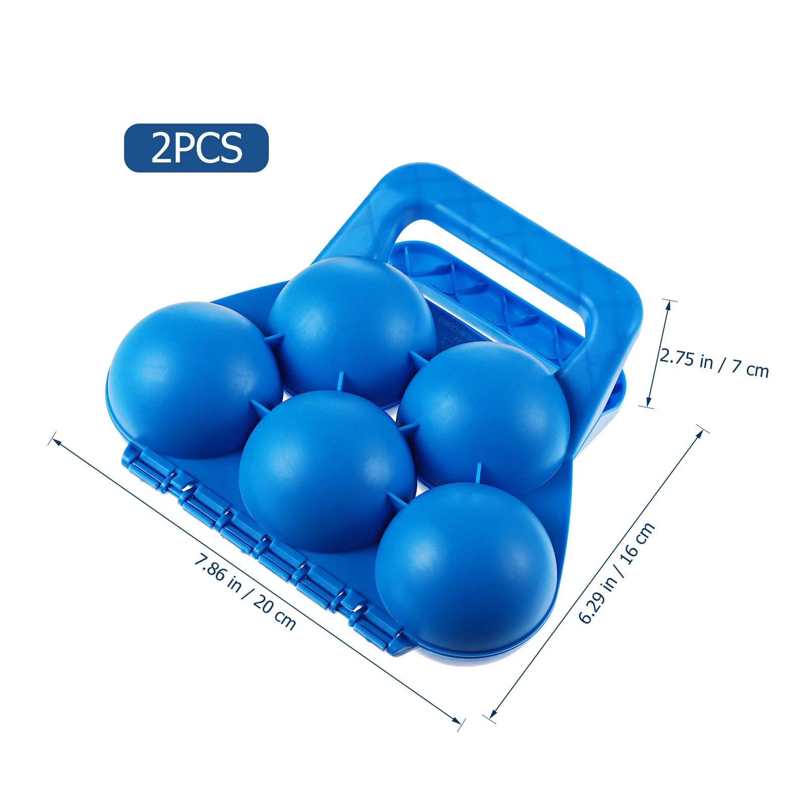 2 قطعة صناع قسط البلاستيك المضادة للانزلاق مقاومة للتجميد في الهواء الطلق الكرة قالب للأطفال الشتاء الثلوج اللعب أداة صنع دائري