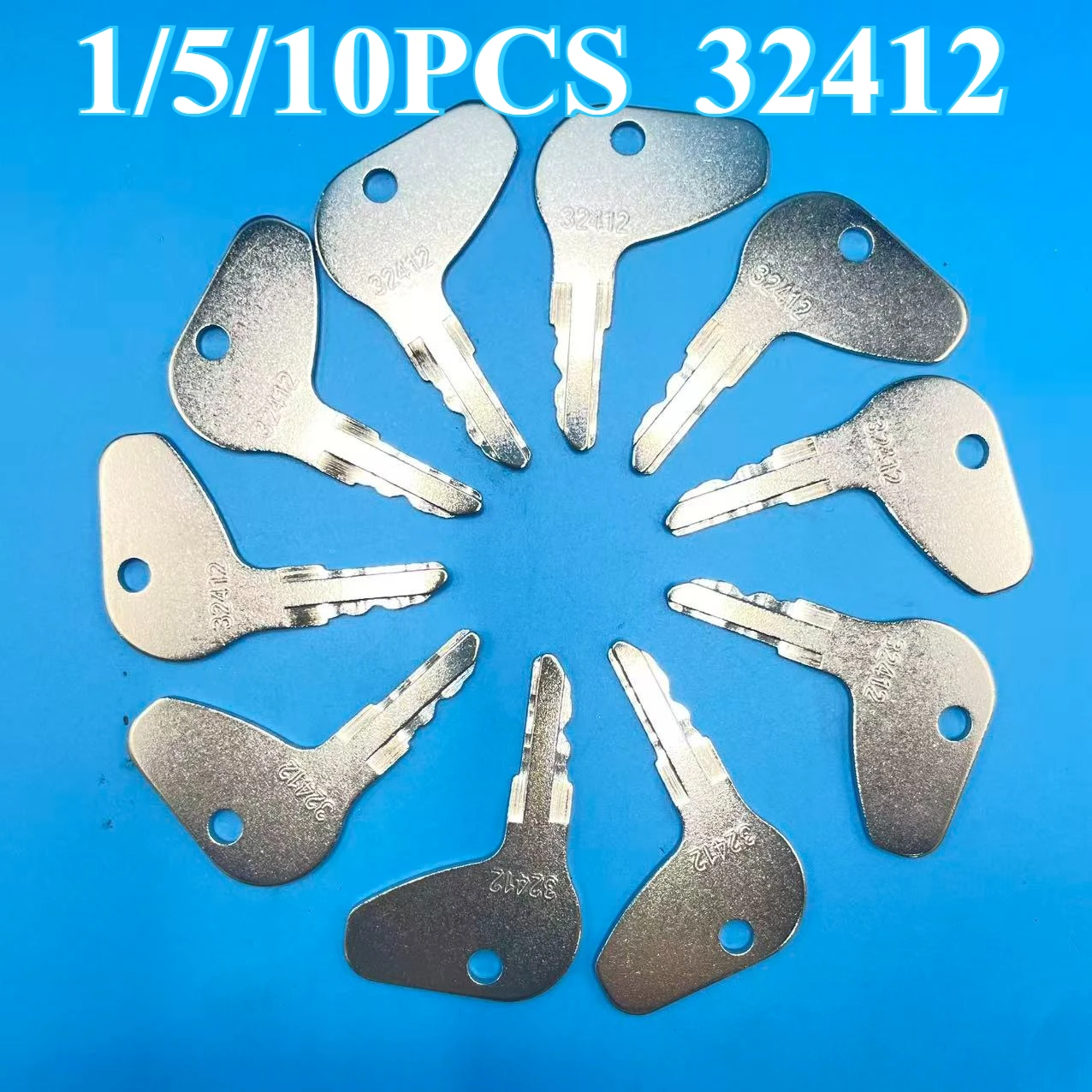 

32412 1/5/10 шт. ключ зажигания 32412 H32412 35260-31852, совместимый с трактором G3200, совместимый