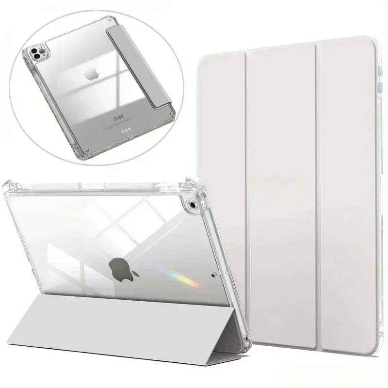 

With Pencil Holder Case For Ipad A16 11th Pro 11 12.9 13 2024 M4 Cover 2025 Ipad Air11 M3 Mini Air 7 6 5 4 10th 9/8/7th Gen Capa