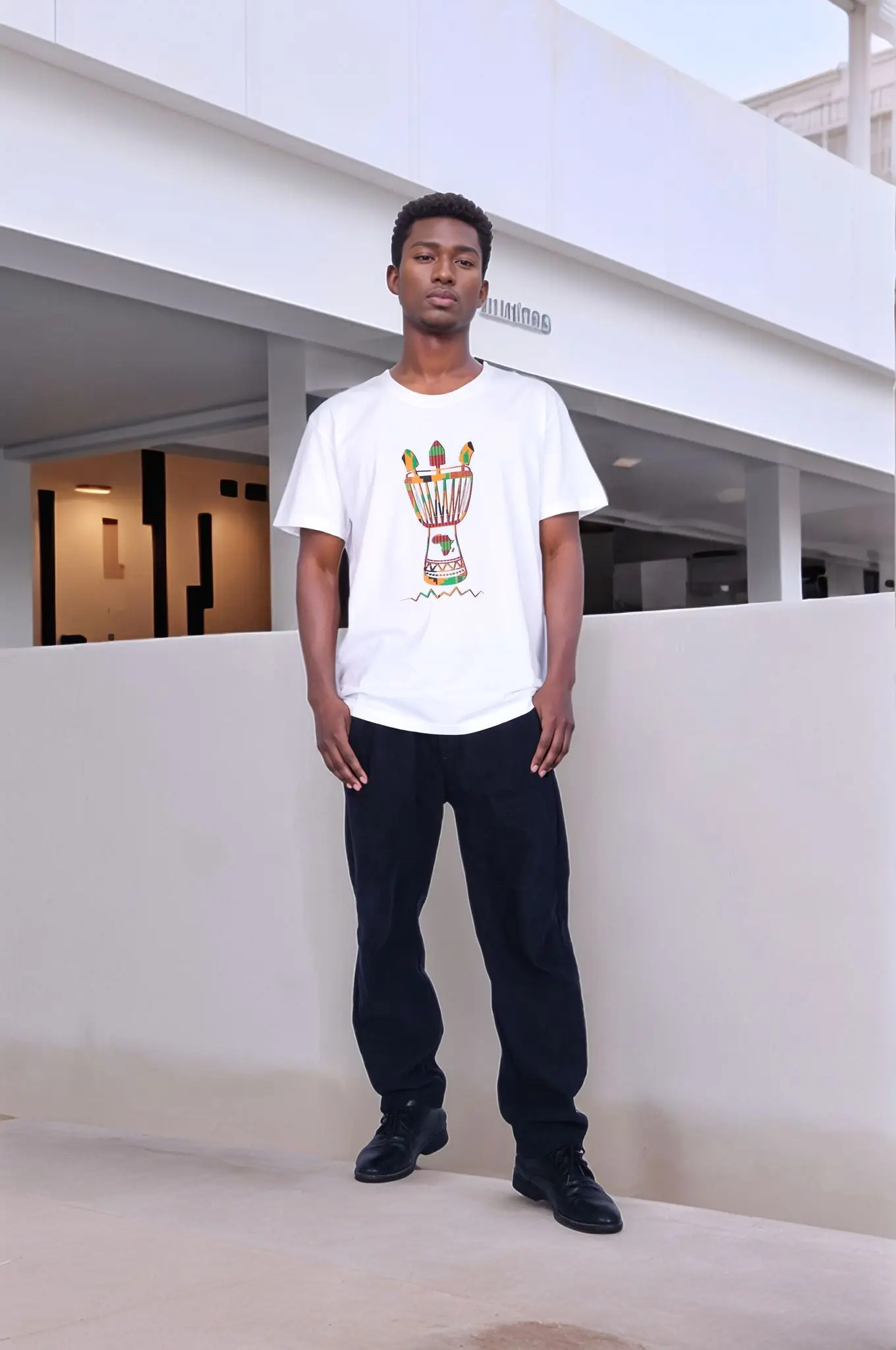 Patchwork Print Men T-Shirt African Clothes Mens African Map Elements Patterns Short Sleeve Tops Casual Male Tops WYN2094