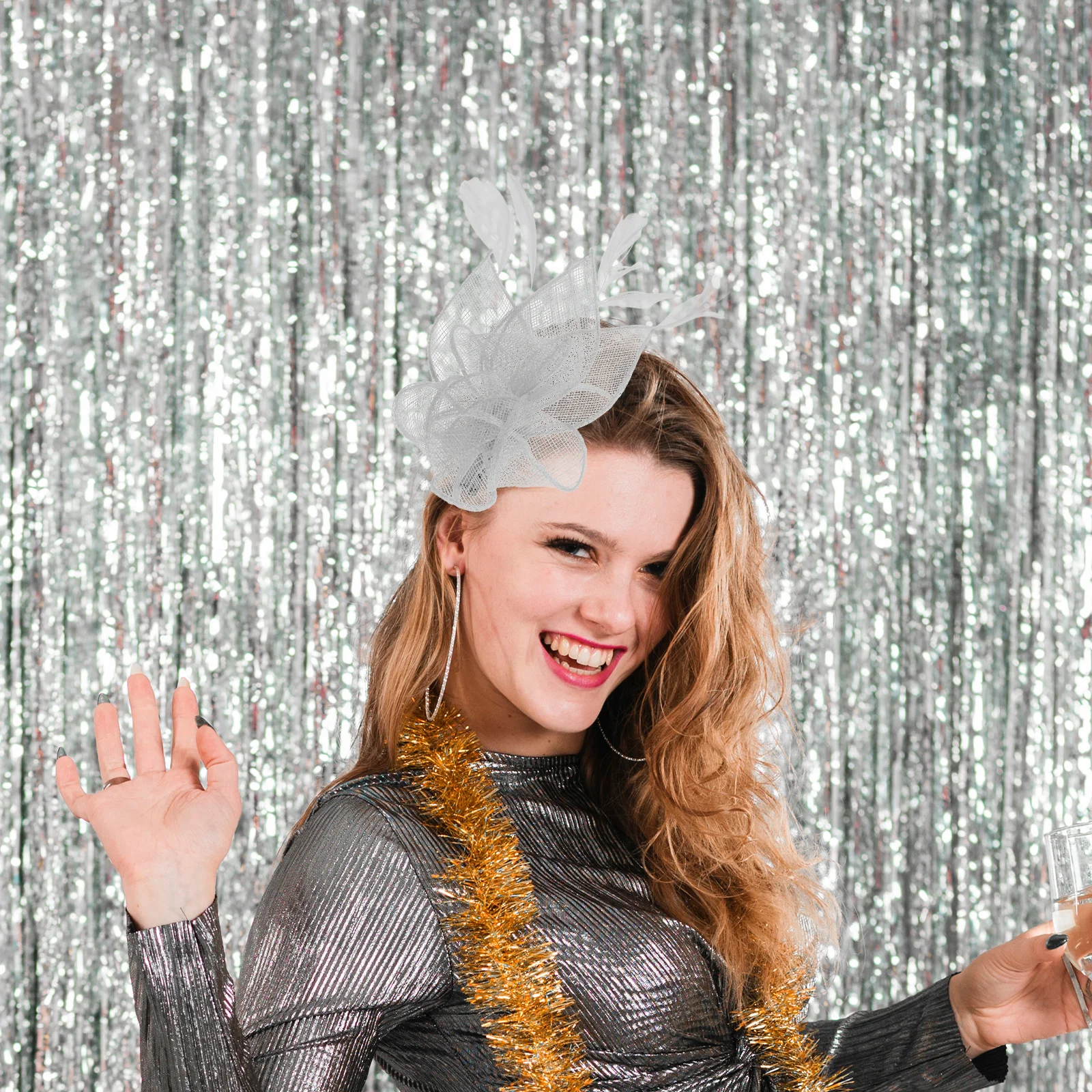 

Classic Small Fascinator Headband Hat Clip Vintage Style Tea Party Wedding Cocktail Halloween Christmas Hair Accessory