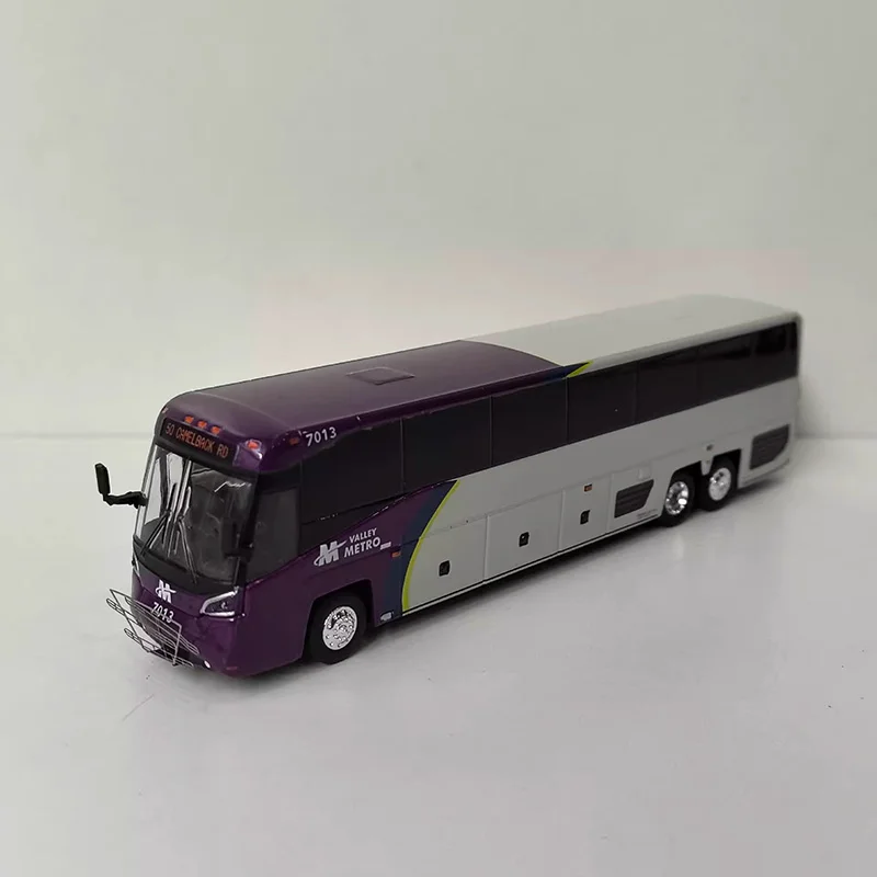 Modelo de coche de aleación de autobús D45, escala 1/87, colección de adornos, juguete de decoración