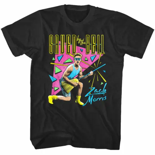 OFFICIAL Saved by the Bell Zack Morris Air Guitar Men's T Shirt SBB