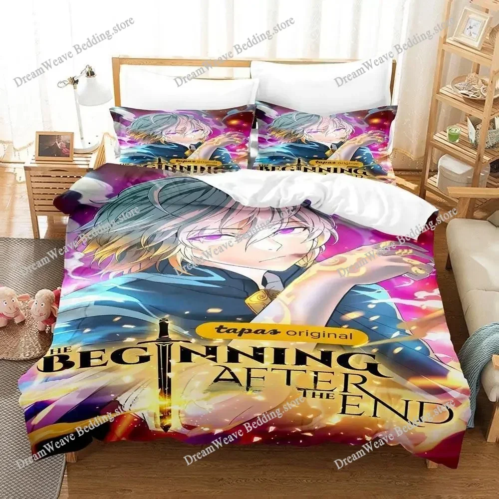 3D Print The Beginning After The End Bedding Set Duvet Cover Bed Set Quilt Cover Pillowcase Comforter King Queen Size Boys Adult
