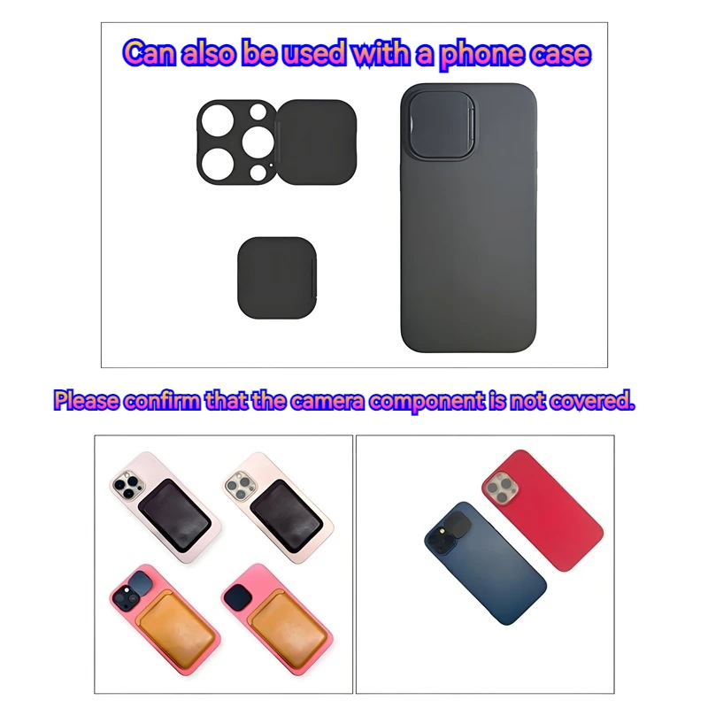Couvercle d'objectif arrière Anti-regard, protecteur de confidentialité pour caméra, conception d'ouverture et de fermeture, utilisation facile pour iPhone 17 16 15 14 13 12 11 Pro Max Mini
