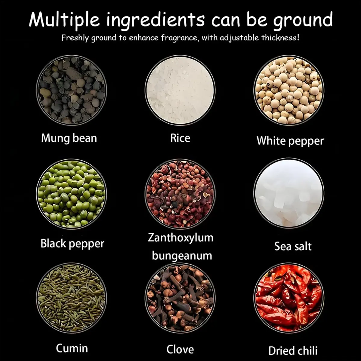 Electric Pepper Grinder - Rechargeable, Adjustable Coarseness, Easy Clean, One-Handed Operation, Kitchen Essential