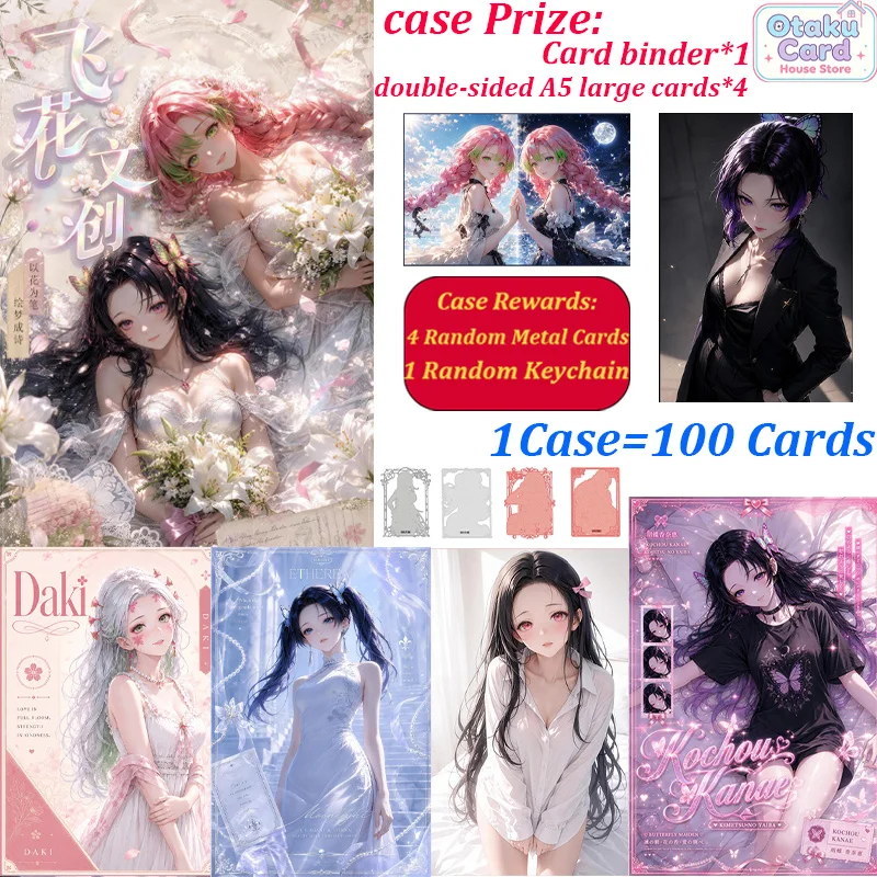 Demon Slayer Cards Kimetsu No Yaiba Double-Sided Acrylic Shikishi Goddess Series Anime Collectible Wholesale Full Cas