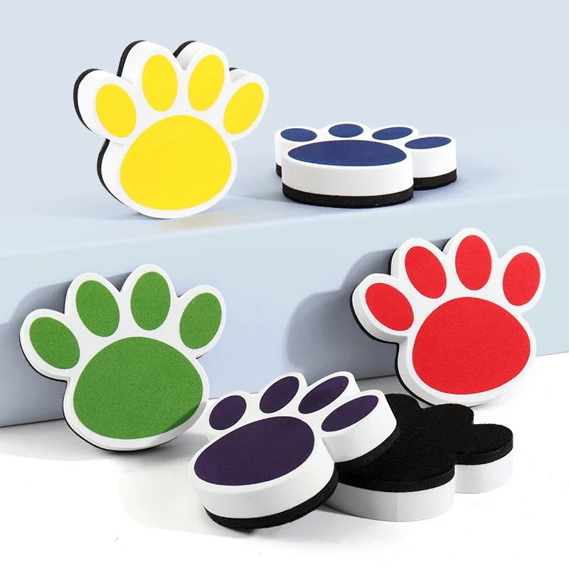 Magnetic Whiteboard Eraser Cartoon Bear Footprints Large Size Blackboard Eraser